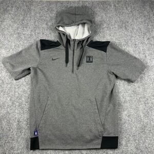 Texas Rangers Shirt Mens Large Gray MLB Baseball Nike Dri Fit Hoodie Pullover